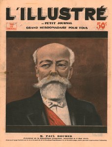Paul Doumer, Präsident der Französischen Republik, ermordet am 6. Mai 1932