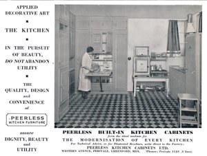 Peerless Einbauküchenschränke, 1935