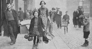 Menschen obdachlos gemacht durch deutsche Bombenangriffe, Liverpool, Zweiter Weltkrieg, 1941