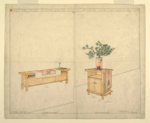 Klavierbank und Taboret, Henry J. Allen Residenz, Wichita, KA, 1917