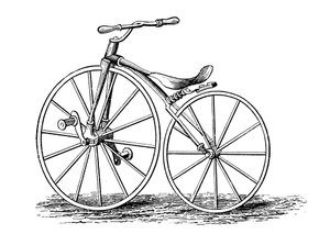 Pickerings Kurbelpedal-Fahrrad, ein amerikanisches Design, um 1860er Jahre um 1880