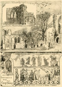 Malerische Stücke aus der Easby Abbey, 1898 von Unbekannt