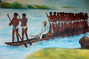 Pierre Savorgnan de Brazza Gemälde, Brazzaville, Kongo