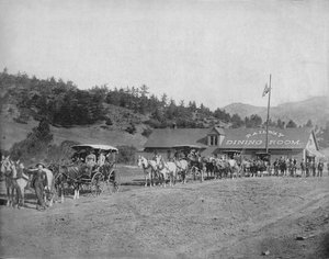 Pikes Peak Col. Mautstraße, ca. 1897 von Unbekannt