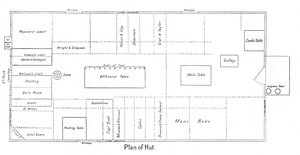 Plan einer Hütte, ca. 1910-1913, 1913 von Unbekannt