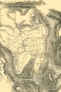 Plan von Jerusalem im ersten christlichen Jahrhundert, 1890 von Unbekannt