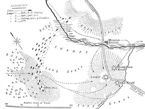 Plan der Schlacht von Ghingilovo
