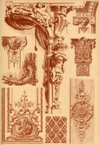 Stuckornamente, Frankreich, 17. und 18. Jahrhundert, 1898