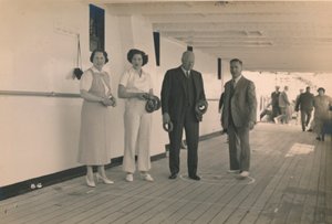 Quoits spielen an Bord der SS Arandora Star, 1936