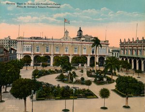 Plaza de Armas und Präsidentenpalast, Havanna, Kuba, ca. 1920