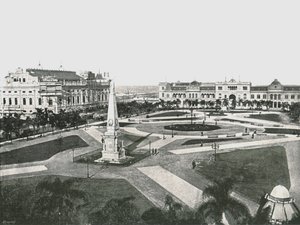Plaza de la Victoria, Buenos Aires, Argentinien, 1895