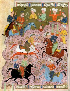 Polo in Persien im 10. Jahrhundert, 1938 von Unbekannt