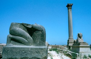 Pompeys Säule, Alexandria, Ägypten