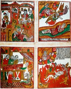 Beliebter russischer religiöser Druck, 19. Jahrhundert