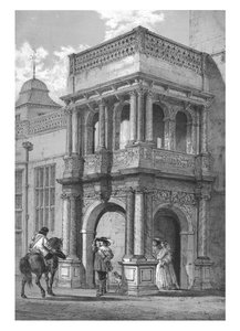Vorhalle in Audley End, Essex, ca. 1840