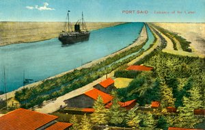 Port-Said - Eingang des Kanals, ca. 1918-1939