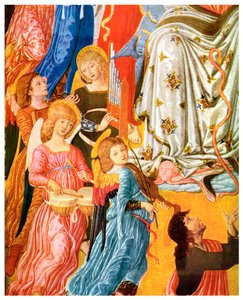 Portativorgel und Kesselpauken, ca. 1474, 1956