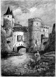 Porte des Allemands, Deutsches Tor, Metz, Frankreich, 16. Jahrhundert, 1882-1884