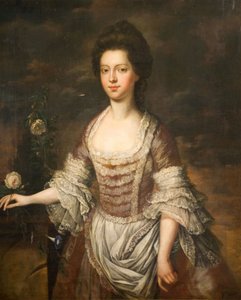 Porträt einer Frau, möglicherweise Anne Clobery, 1740-1760 von Unbekannt