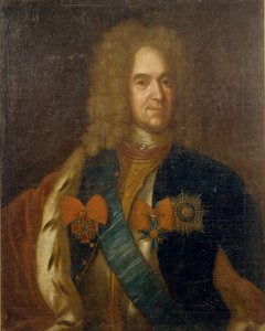 Porträt von Alexander Danilowitsch Menschikow, Generalissimus, Prinz des Heiligen Römischen Reiches und Herzog von Unbekannt
