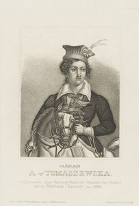Porträt von Antonina Tomaszewska 1814-1883 von Unbekannt