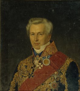 Porträt von Baron Leo Karlovich Bode 1787-1859, 1850er von Unbekannt