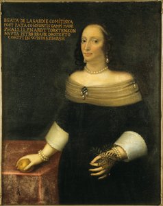 Porträt von Beata De la Gardie 1612-1680, ca. 1653 von Unbekannt