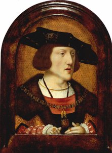 Porträt von Karl V. von Spanien 1500-1558, um 1520
