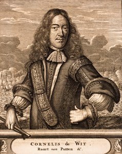 Porträt von Cornelis de Witt 1623-1672 Aus: Schauplatz des Krieges von Unbekannt