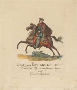 Porträt von Graf Alexander Iwanowitsch Tschernyschow 1786-1857, 1813