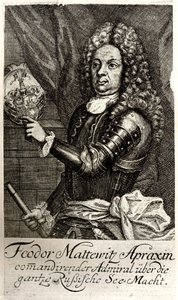 Porträt von Graf Fyodor Matveyevich Apraksin von Unbekannt