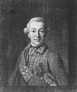 Porträt von Graf Iwan Petrowitsch Saltykow, Mitte des 18. Jahrhunderts
