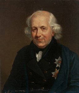 Porträt von Graf Nikolay Semyonovich Mordvinov 1754-1845, 1826-1829 von Unbekannt