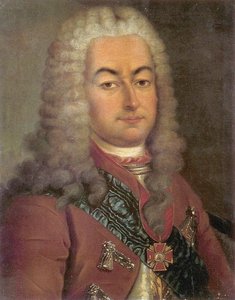 Porträt von Graf Semyon Andreyevich Saltykov 1672-1742, 18. Jahrhundert