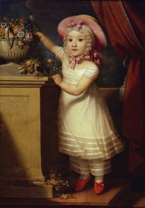 Porträt von Ekaterina Dmitrievna Obreskova 1822-1874, ca. 1825 von Unbekannt