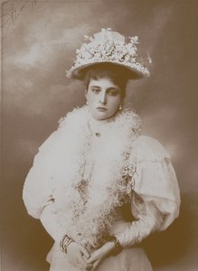 Porträt von Kaiserin Alexandra Fjodorowna, der Frau von Zar Nikolaus II. von Russland, 1872-1918 von Unbekannt