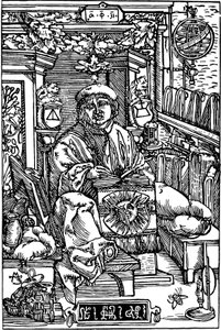 Porträt von Francysk Skaryna 1486-1541, 1517