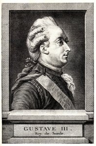 Porträt von Gustav III. von Schweden, frühes 19. Jahrhundert von Unbekannt