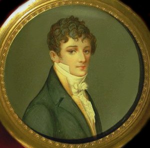 Porträt von Nikolay Afanasyevich Goncharov 1787-1861, Vater von Natalia Pushkina von Unbekannt