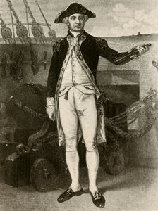 Porträt von Paul Jones, Kommodore der United States Navy, um 1780, 1937 von Unbekannt
