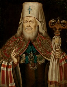 Porträt von Platon II Levshin, dem Metropoliten von Moskau, zweite Hälfte des 18. Jahrhunderts von Unbekannt