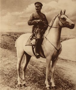 Porträt von Semyon Mikhailovich Budyonny 1883-1973 von Unbekannt