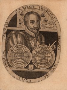 Porträt von Sir Francis Drake, 1596