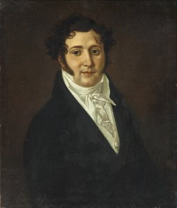 Porträt von Yuri Petrovich Lermontov 1787-1831, erstes Viertel des 19. Jahrhunderts