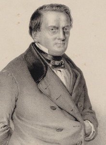 Porträt des Komponisten Franz Lachner 1803-1890, 1850 von Unbekannt