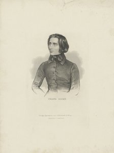 Porträt des Komponisten Franz Liszt 1811-1886, 1840-1850