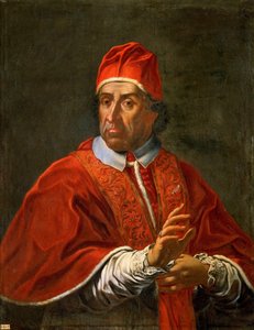 Porträt von Papst Clemens XI., nach 1700 von Unbekannt