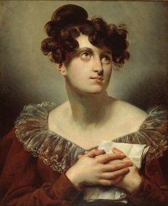 Porträt der Schauspielerin Mademoiselle Mars Anne Francoise Hyppolyte Boutet, Ende des 18. Jahrhunderts von Unbekannt