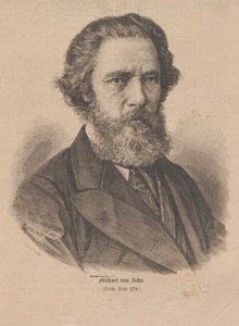 Porträt des Künstlers Mihály Zichy 1827-1906, 1877