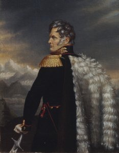 Porträt des Oberbefehlshabers der russischen Armee im Kaukasus Aleksey Yermolov 1777-1861, 1825 von Unbekannt